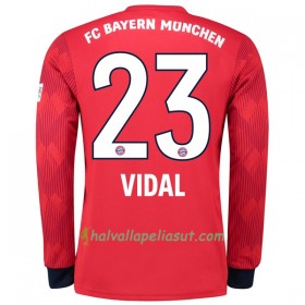 Jalkapallo Pelipaidat FC Bayern München Vidal 23 Kotipaita 2018-2019 Pitkähihainen